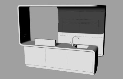 未来厨房设计3DM模型