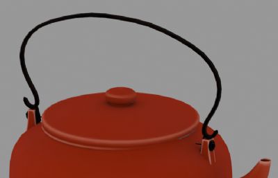 中式茶壶OBJ模型高模