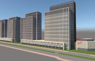 集团公司办公大楼建筑su模型