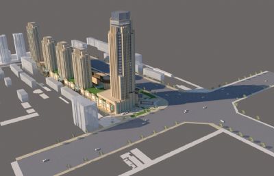 商业大楼,办公区设计su模型