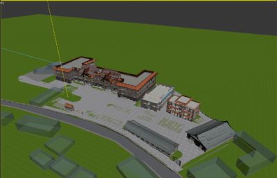西双版纳民族医院3D模型