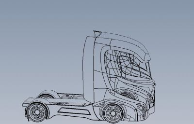 电动卡车车头solidworks图纸模型