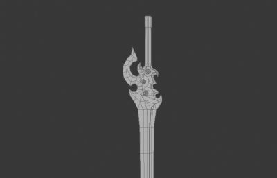 剑-神兵3D模型简模