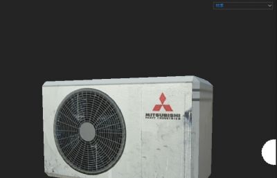 三菱空调外机低模maya模型