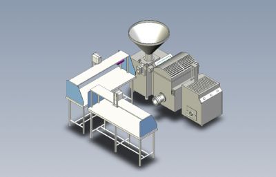 香肠制造设备图纸模型,IGS格式