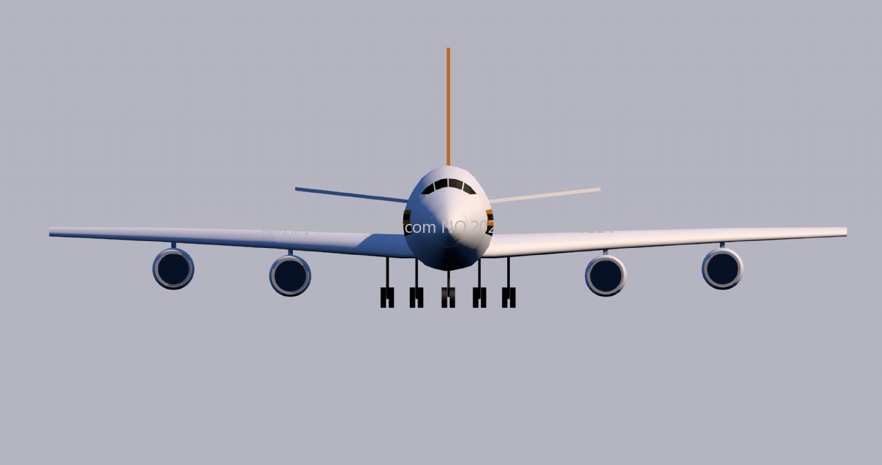 波音747简单C4D模型
