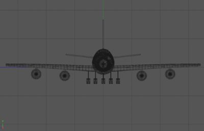 波音747简单C4D模型
