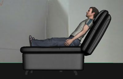 理疗椅,休闲按摩椅maya模型
