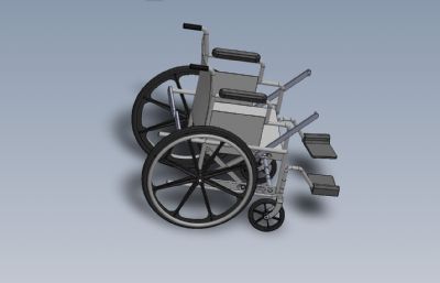 可折叠轮椅数模图纸sldprt格式
