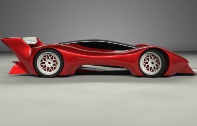 法拉利F50概念汽车STP格式模型,无材质贴图,素模