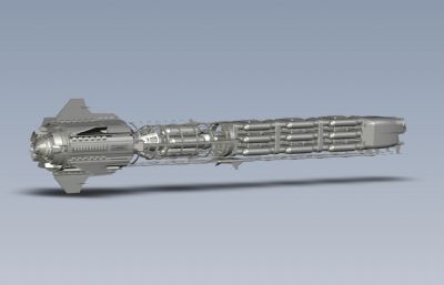 星级飞行宇宙飞船造型STEP图纸模型