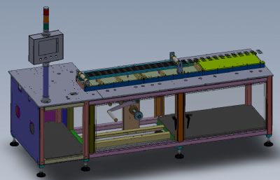 片刀式自动化包装机solidworks图纸模型