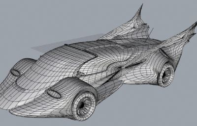 玫红女性跑车超跑3DM格式模型素模