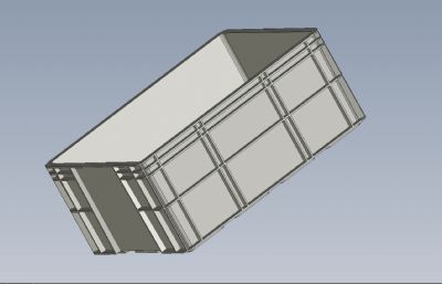 工厂零件箱,塑料筐IGS图纸模型,有STP格式的筐模型(网盘下载)