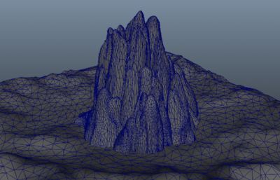 火山maya模型,已导obj,fbx格式
