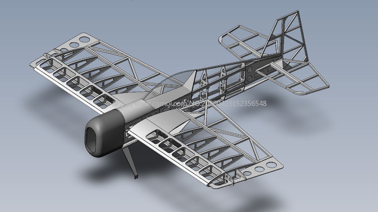航模飞机solidworks设计图纸