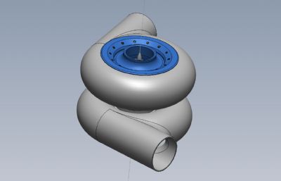 涡轮增压器solidworks图纸模型