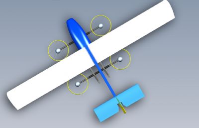 四轴概念飞行器STP格式模型