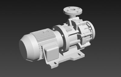 水泵fbx格式精细模型