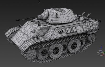 德系轻型坦克3D模型