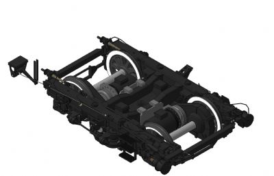 四驱玩具车底盘结构STP格式模型