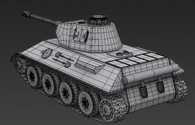 德系VK 30.01轻型坦克3D模型