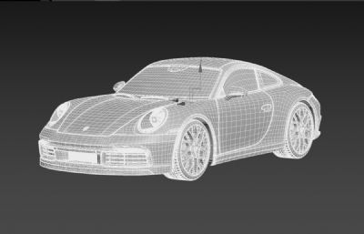 保时捷 911 Carrera S 2019款汽车3D模型