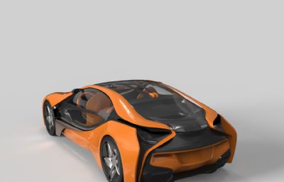 宝马概念车,跑车-犀牛建模,3DM格式