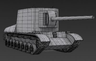 苏系SU-100Y歼击车3D模型