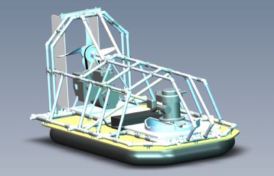 钢架气垫船Solidworks2020设计模型