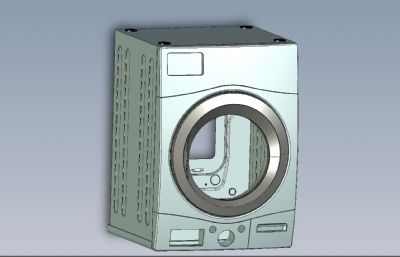 LG洗衣机钣金外壳STP格式模型