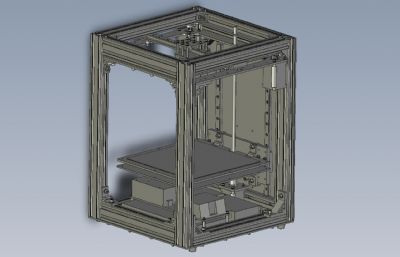 一个3D打印机装置STP格式模型