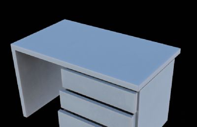 家用书桌,办公桌3D模型