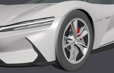 2019款比亚迪E-SEED GT电动跑车3D模型,MAX+FBX两种格式