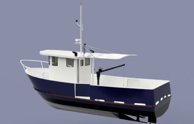 小型渔船STEP格式模型