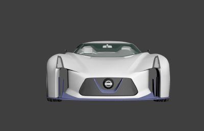 尼桑跑车,超跑,2020 Vision Gran Turismo3D模型,MAX,FBX两种格式文件