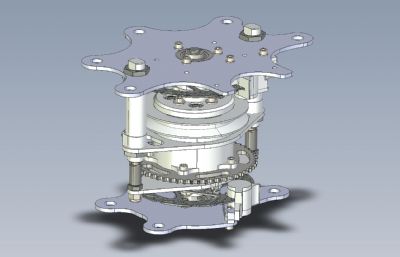 气动行星齿轮箱结构Solidworks设计模型,附STEP格式文件
