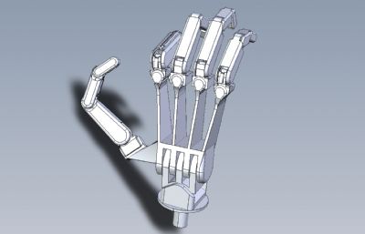 仿生机械手掌结构STEP格式模型