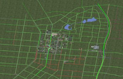 西安小寨商圈,城区购物广场,城市商业中心周边建筑场景3D模型(网盘下载)