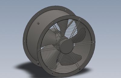 轴流风机Solidworks设计图纸模型