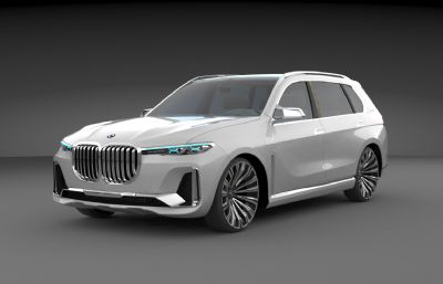 创新宝马BMW X7 concept汽车3D模型,max+fbx格式