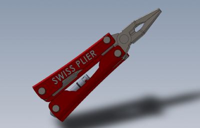 Swiss瑞士品牌多功能钳子Solidworks设计模型
