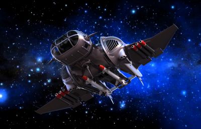 未来科幻宇宙飞船,宇宙战舰STEP格式模型