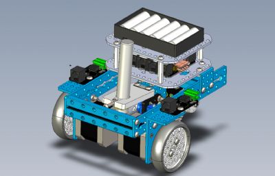 数控画图玩具小车STP格式图纸模型