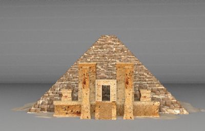 埃及金字塔maya模型,MB,OBJ格式文件