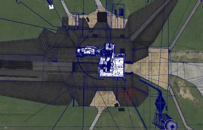 航天飞机放射场场景maya模型,MB,FBX两种格式,天空为VRAY贴图(网盘下载)