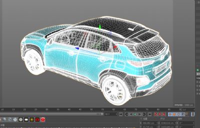 现代SUV汽车3D模型