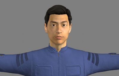 宇航服,太空站舱内服装maya模型,MB,FBX两种格式