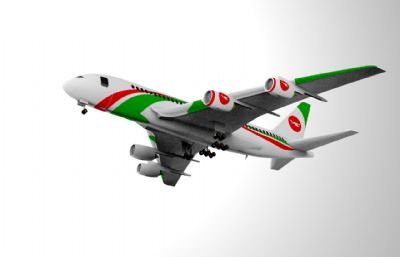 孟加拉航空公司空客飞机Solidworks设计简易模型