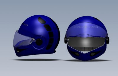 摩托车机车头盔模型Solidworks设计